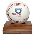 Real Wood Baseball Display Base - Unimprinted